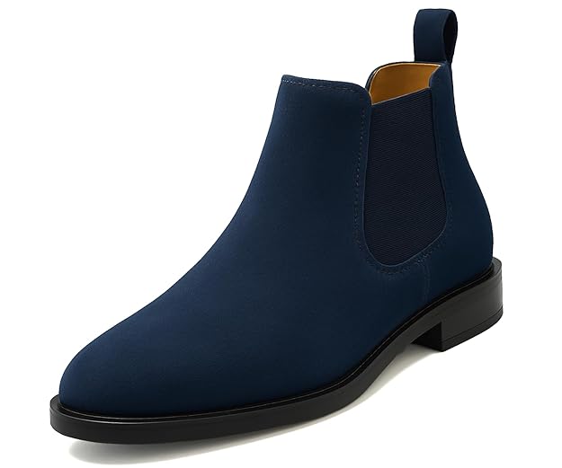 Blaikhunt blue seude chelsea boot